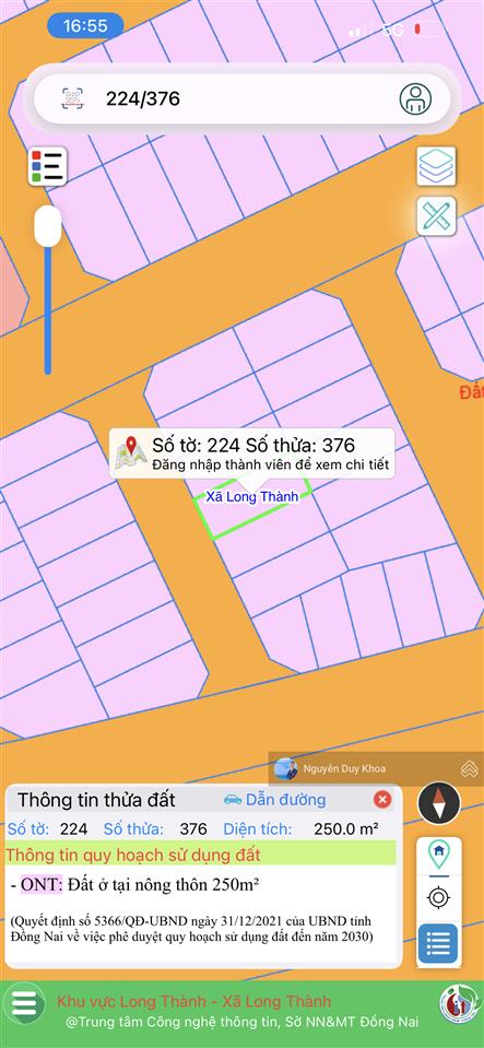 250m2 full thổ cư. mất 5 phút vào sân bay long thành.
