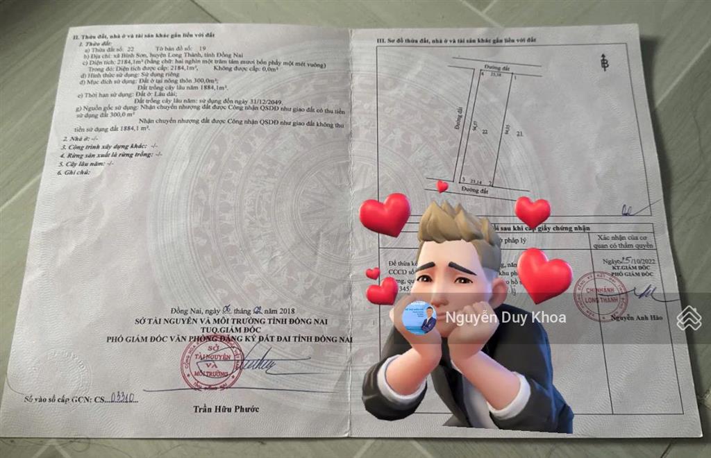 Lợi nhuận 50% nếu đầu tư lô đất này. dành cho khách hàng có nhu cầu phân lô.
