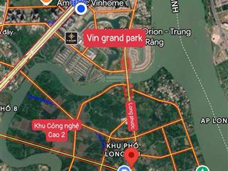 Mặt tiền đường long phước cạnh vin grand park tiện kinh doanh. xây 5 lầu