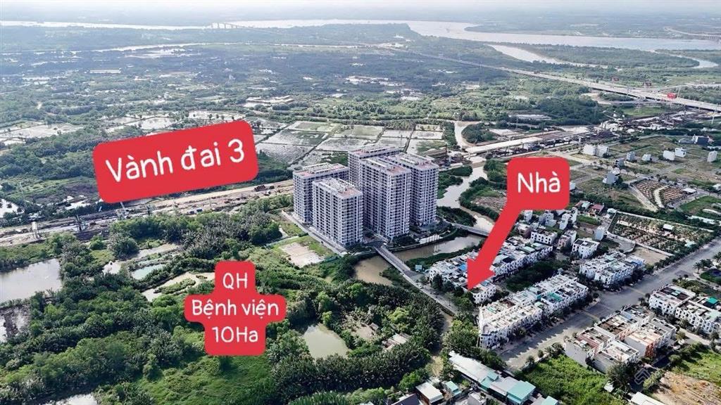 Nhà mặt sông đối diện chung cư tiện kinh doanh