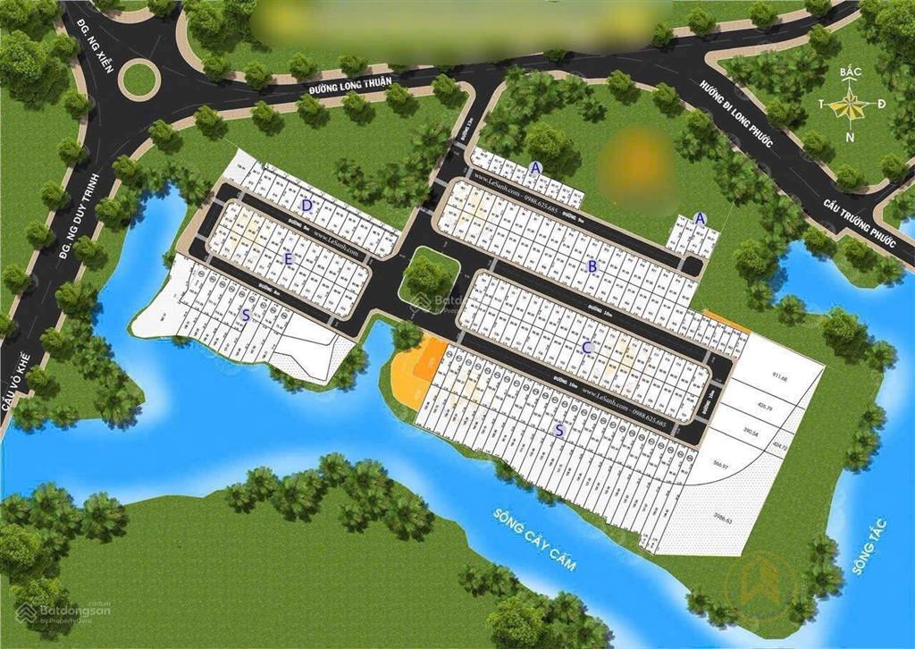 Nền đất giáp sông trong khu compound cao cấp, an ninh và riêng tư. view sông đẹp
