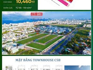 Hiếm! nhà phố 4 tầng cách biển 700m dòng tiền thuê 500 triệu/năm