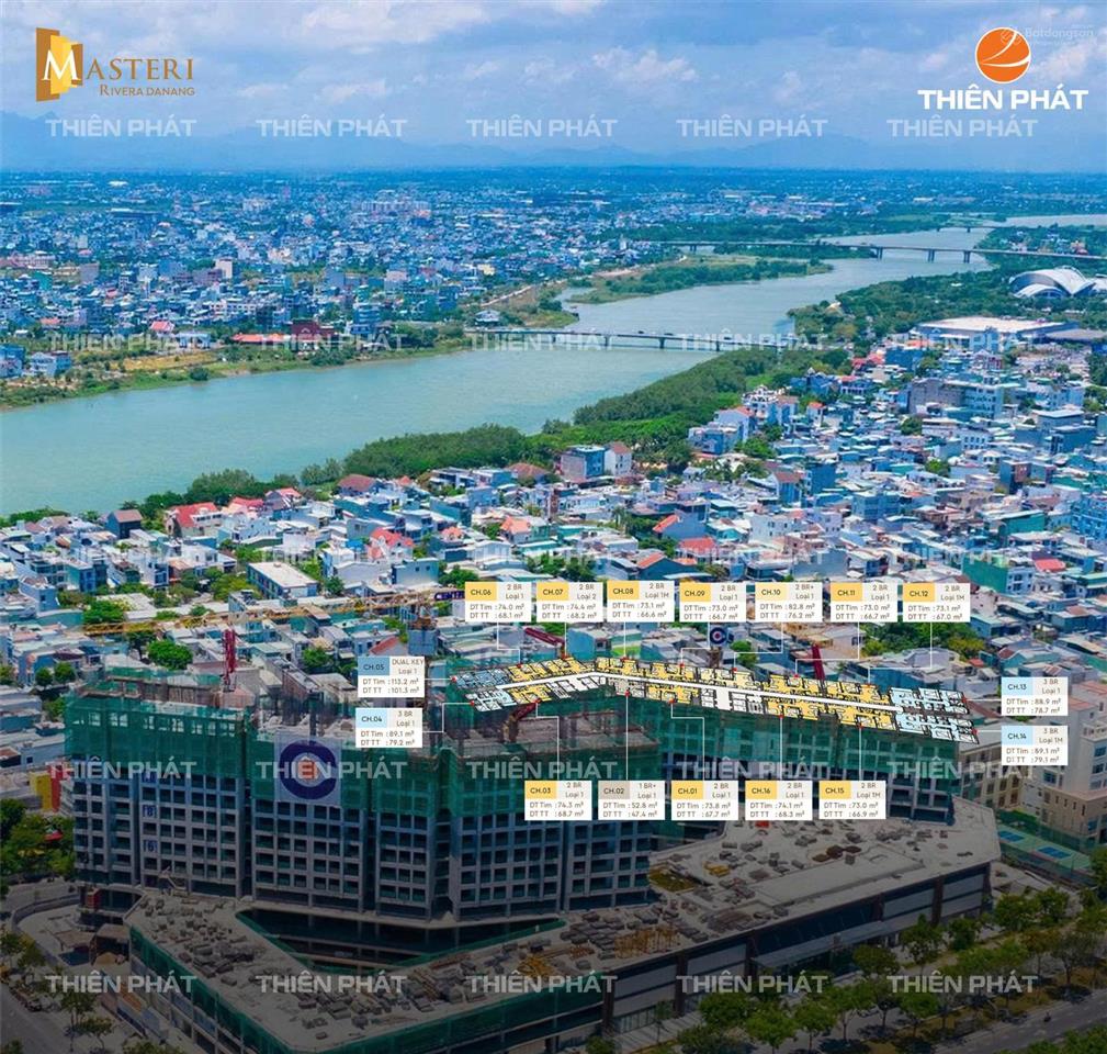 Độc quyền căn view sông thành phố, pháo hoa dự án masteri rivera chiết khấu khủng