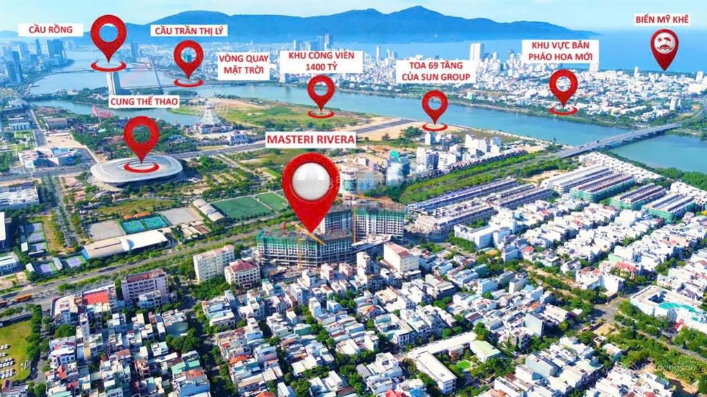 Độc quyền căn view sông thành phố, pháo hoa dự án masteri rivera chiết khấu khủng