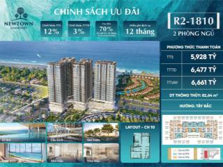 2pn newtown diamond view biển + city full tiềm năng cho thuê