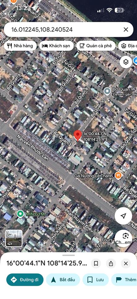 Bán lô đất bờ quan 9 sạch đẹp, sát góc đường bờ quan 3 , liền kề dãy shophouse nguyễn phước lan