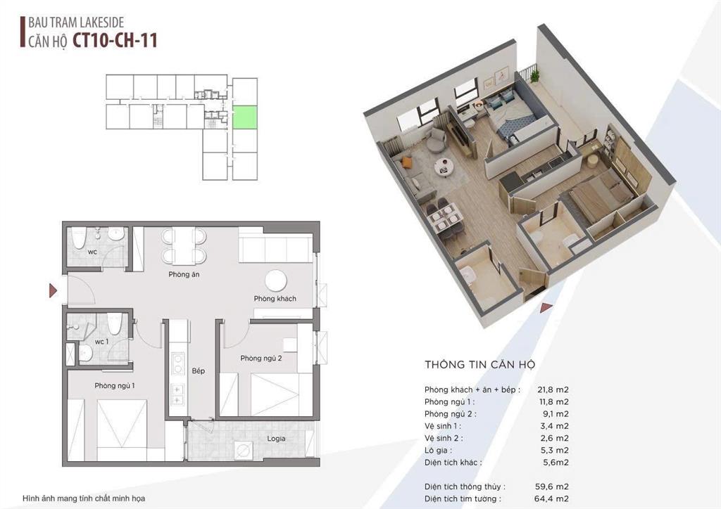 Bán ch 2pn, 2wc, 59m2, 2,35 tỷ tại the ori garden, liên chiểu, đà nẵng
