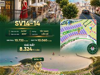 8,3 tỷ ( tiền đất) sở hữu căn 4 tầng cách biển 100m tại dự án vin hải vân bay
