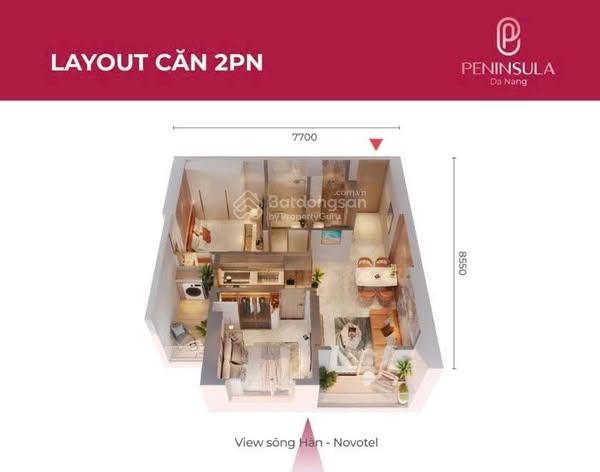 Cắt giá căn 2pn 64m2 view sông hàn, full nội thất cao cấp, giá chỉ 4ty150 hỗ trợ lãi đến 11/2027