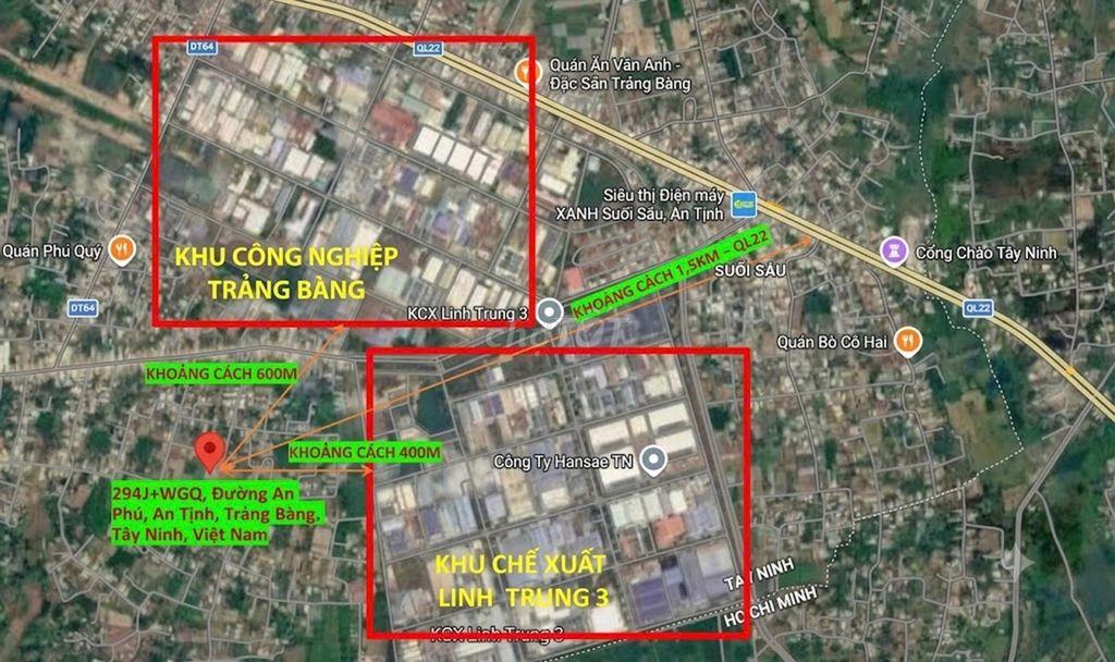 Đất Trảng Bàng, giáp ranh Củ Chi, sát 2 KCN
