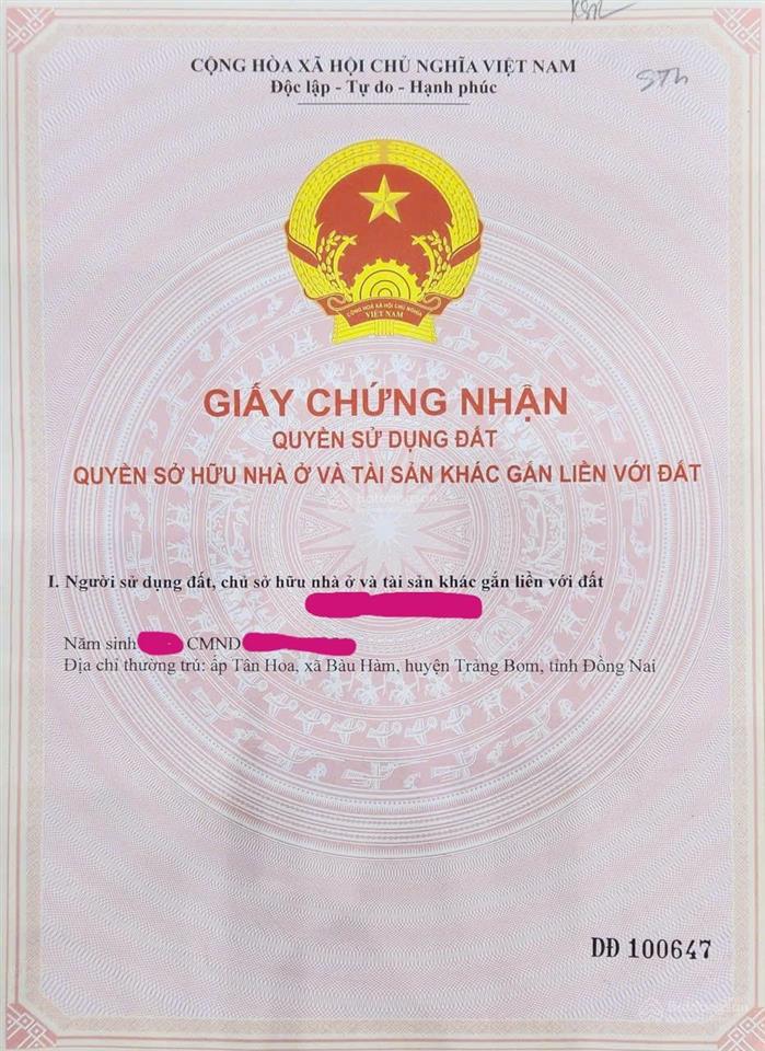 Chính chủ bán 7.560m² cln xã bàu hàm (sông thao trảng bom cũ) sổ riêng đường xe hơi 4,5 tỷ tl