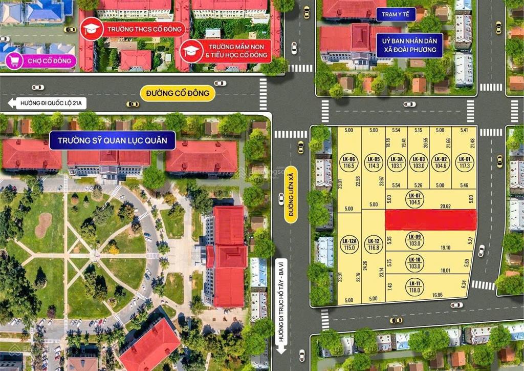 Mở bán lô đất nền giá chỉ có 650tr/lô. số đỏ full thổ cư