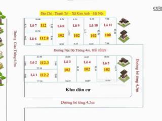 Chính chủ tôi bán 102m đất phân lô cực đẹp tại thanh trí ,sóc sơn hà nội