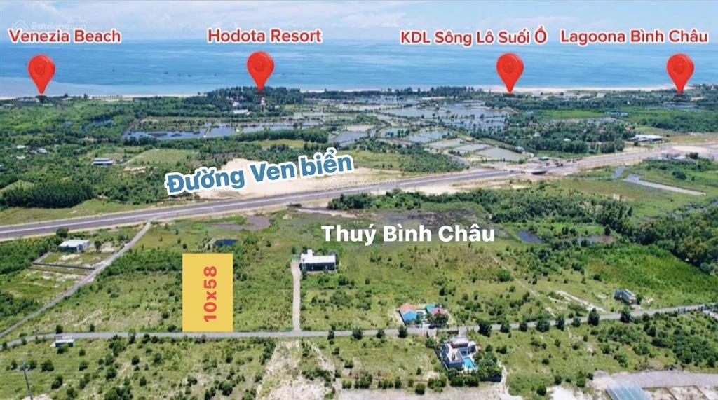Đất view biển bình châu  lô xứng đáng mua làm homestay