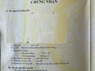 Bán nhà 2 tầng 2 mặt tiền nguyễn hữu thọ dt 105m² ngang 7.6m