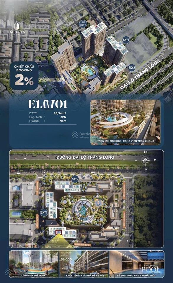 Căn hộ 3pn duy nhất còn sót lại đợt 1, thuộc quỹ hàng nội bộ, chung cư cao cấp imperia sky park