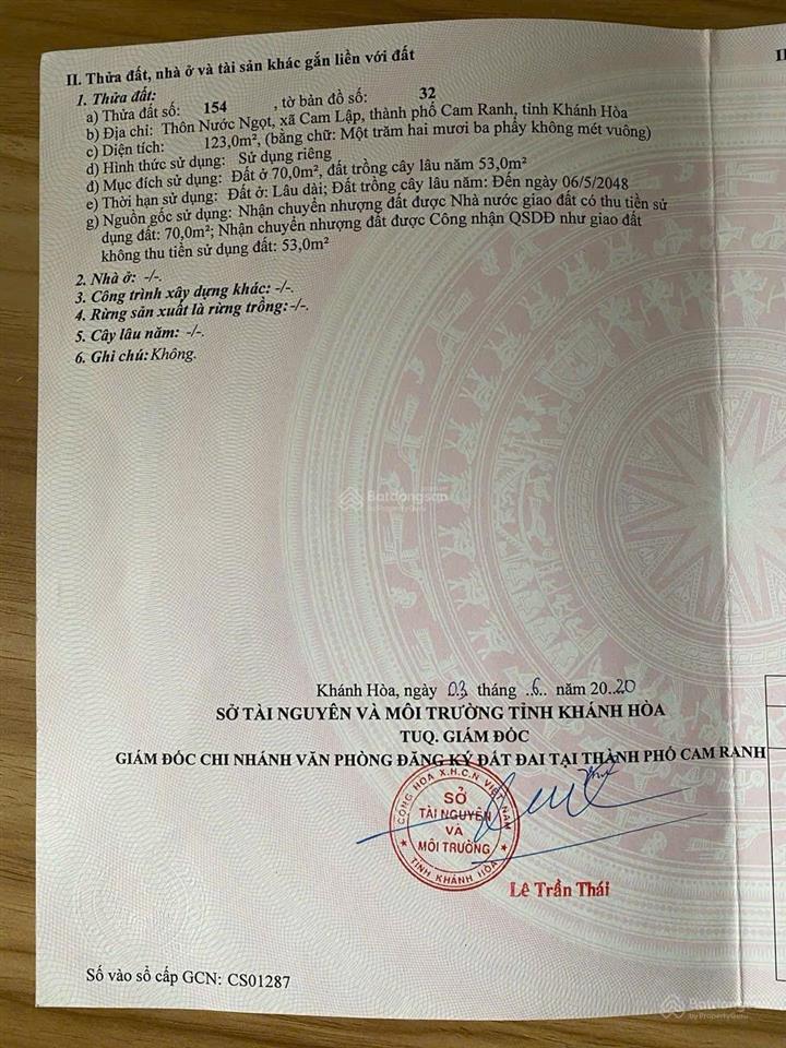 Bán đất khu vin 1 thôn nước ngọt, đã khởi công