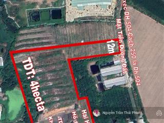 Bán 4 hecta đất làm nông nghiệp, nông trại kết hợp làm farm, giá cực rẻ chỉ 275 ngàn cho m2