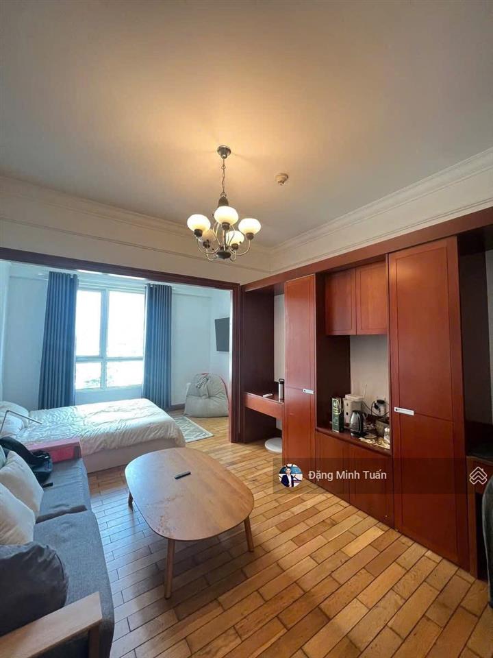 Bán căn hộ studio the manor 2  tầng 8, view landmark 81 & sông sg  đã có sổ, full nội thất