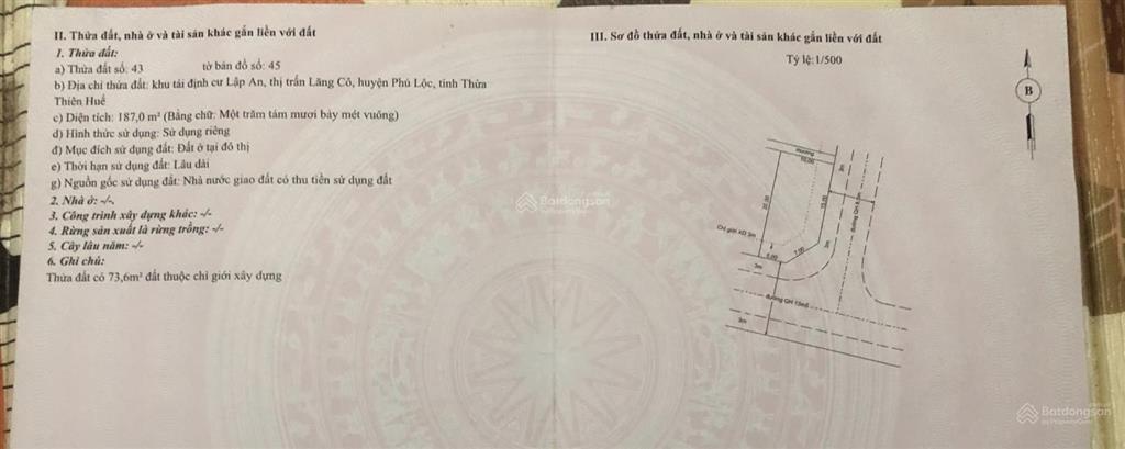 Bán cặp đất mặt tiền đường nguyễn văn đạt, khu tđc lập an  lô cuối cùng của mặt tiền đường này