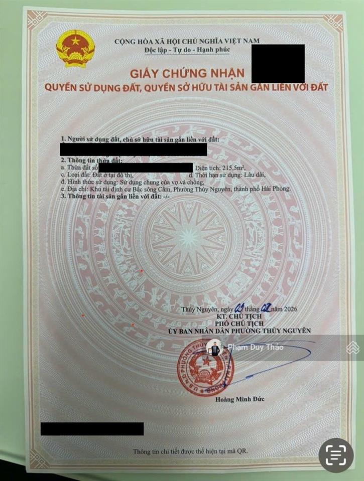 Bán lô góc tđc khu c, bắc sông cấm, tân dương, thuỷ nguyên.