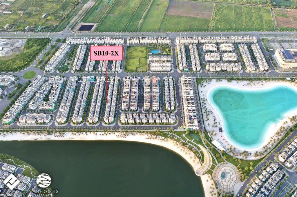 33 tỷ! biệt thự song lập sao biển  dt 150m2 tây bắc, cách 80m tới hồ 24,5ha, vinhomes ocean park 1