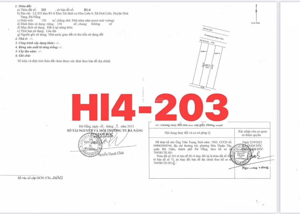 Hòa liên 4  liên chiểu  đà nẵng, diện tích 150 m², giá chỉ 19tr/m2 rẻ nhất khu