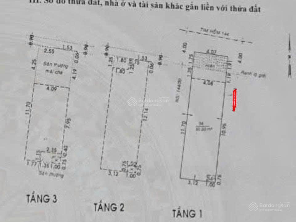 Bán gấp  hẻm xe hơi thông  ngay bảy hiền  hồng lạc  61 m²  3 tầng  9,3 tỷ