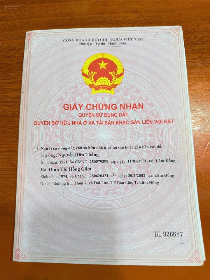 Chính chủ bán 3000m2 đất đường b'lao xê rê, phường 3 (trước đây là xã đại lào) chỉ 1,4 tỷ bl