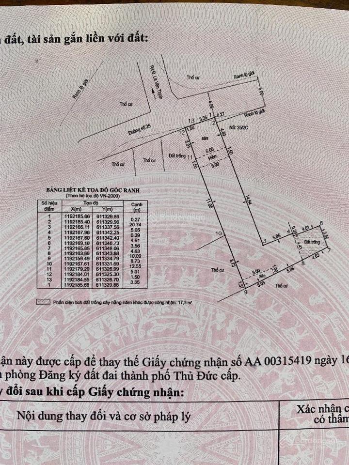 Chỉ 10,9 tỷ có nhà 170m2 mặt tiền đường ngay lê văn thịnh  q2