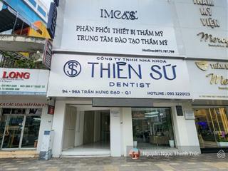 Cho thuê nhà mặt tiền trần hưng đạo, quận 1  dt 5,5x22m  trệt 3 lầu  70 triệu/tháng