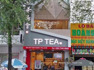 Mặt tiền sư vạn hạnh, q10  khu kinh doanh sầm uất