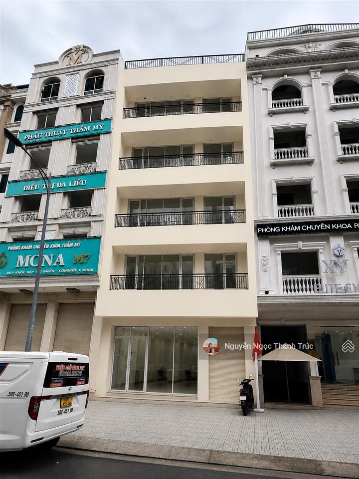 Mặt tiền lý thường kiệt, quận 10 dt 8x15m hầm, trệt 5 lầu, st, thang máy, pccc 110 triệu/tháng