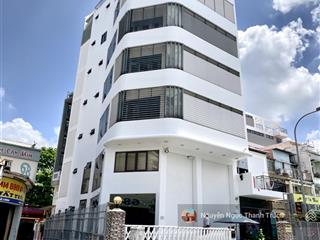 Cho thuê tòa nhà góc 2mt nguyễn văn đậu bình thạnh  10x18m hầm 6 lầu  140 triệu/tháng