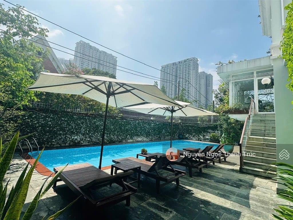 Cho thuê biệt thự trần ngọc diện, quận 2 dtsd 400m trệt 2 lầu 90 triệu/tháng