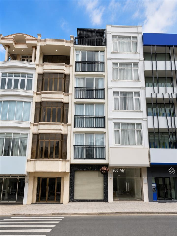 Tòa nhà mặt tiền chu văn an, bình thạnh dt 8x22m hầm, trệt 5 lầu, thang máy 80 triệu/tháng