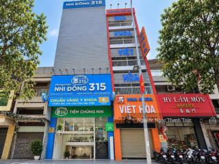 Cho thuê tòa nhà mặt tiền hậu giang, quận 6  dt 7x22m  hầm, trệt 5 lầu  135 triệu/tháng