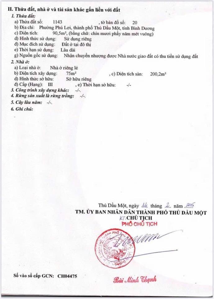Bán nhà khu dân cư phú lợi mặt phố ở phú lợi, thủ dầu một, 4,7 tỷ, 90m2 bao đẹp nhựa 6m thông
