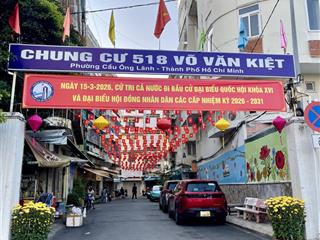 Cần bán tầng trệt lô b02  chung cư 518 võ văn kiệt  p cầu ông lãnh  quận 1