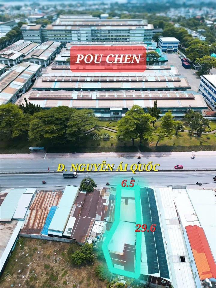 Bán gấp lô đất 197m2 mặt tiền ql 1k chợ hóa an  5,9 tỷ