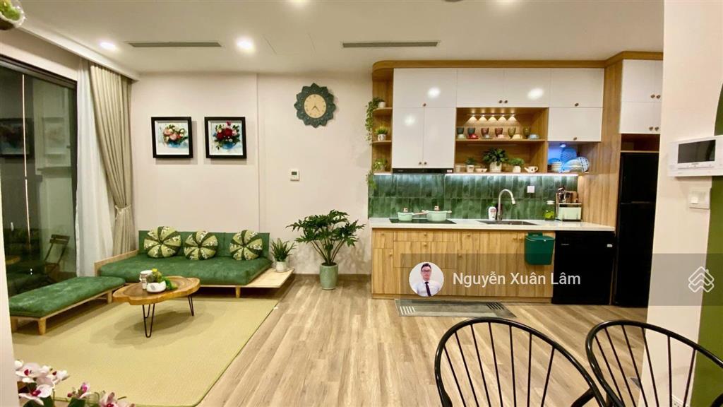 Cần cho thuê 58m² full đồ mới đẹp view nhìn biệt thự đảo, giá tốt 8 triệu/th haven ecopark