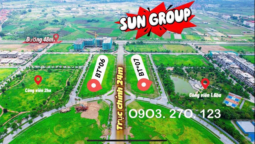 Hàng ngoại giao giá rẻ đơn lập hud mê linh cạnh sun group giãn 8 đợt cn hđmb 10%  0903 270 *** zalo