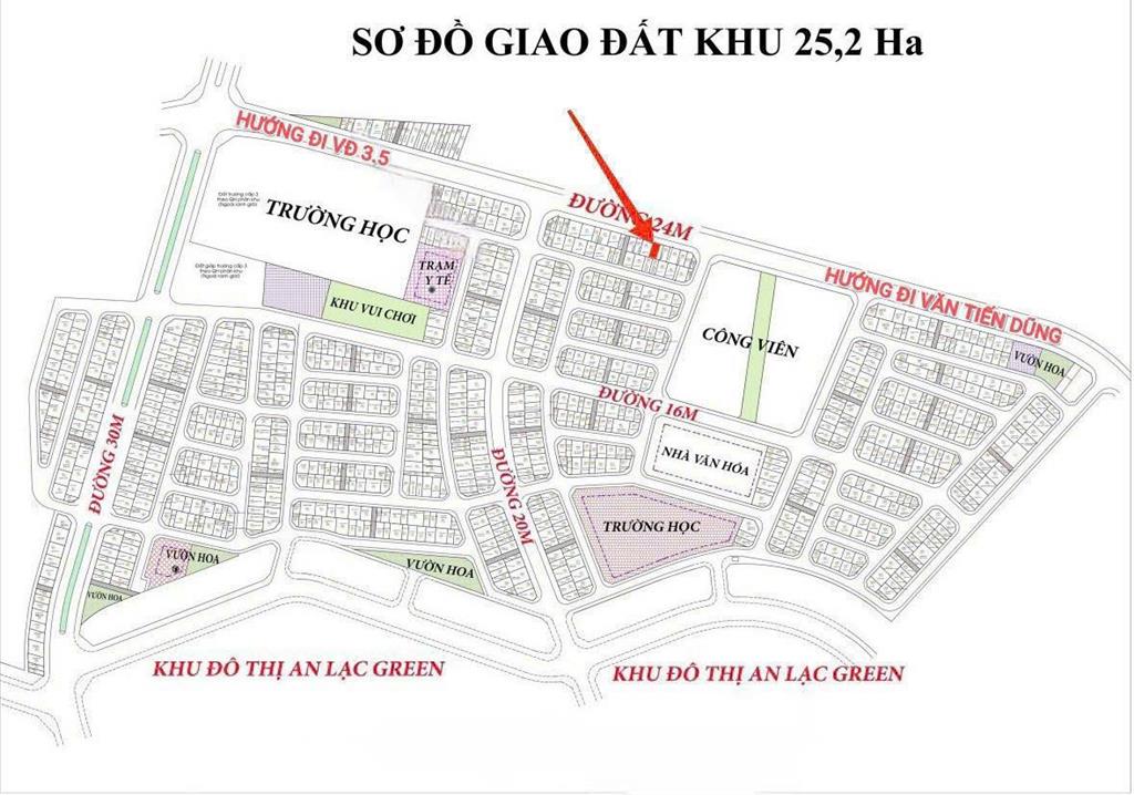 Bán 76m2 đất dịch vụ vân canh đường rộng 24m giá đầu tư