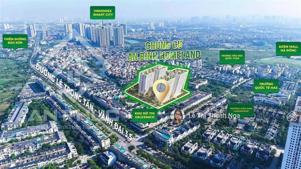 Bán 67m2 chung cư an bình homeland geleximco giá chỉ 5.1 tỷ