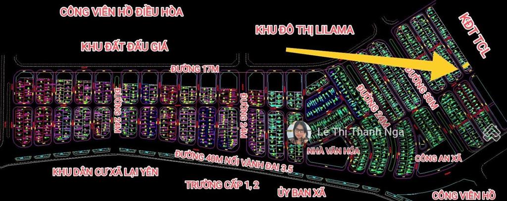 Bán cắt lỗ 76m2 đất dịch vụ lại yên 2 mặt thoáng