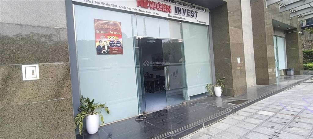 Bán mb chân đế chung cư toà vinata tower, cạnh tòa thăng long number one, dt 122,4m2, thông sàn