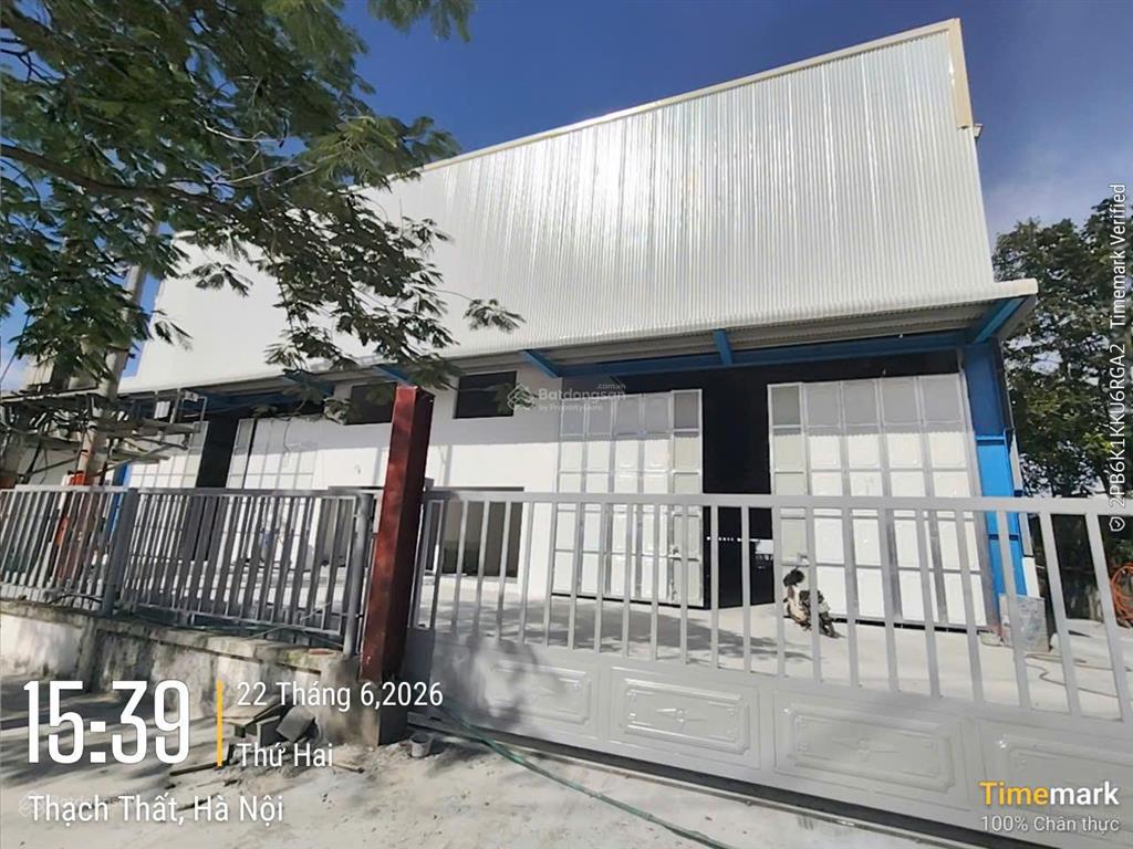Kho xưởng kcn thạch thấtquốc oai, dt 3000m2, pccc nghiệm thu, điện 3 fa, xuất vat, xe công, bảo vệ