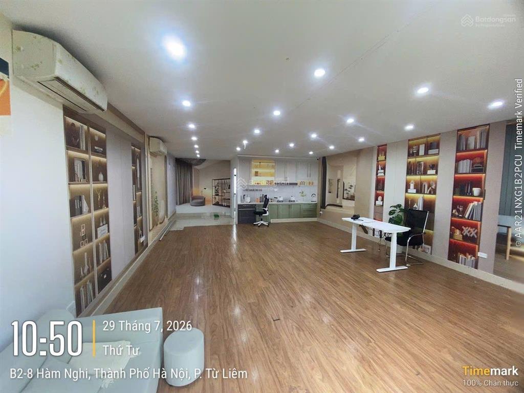 Cho thuê nhà vinhomes gardenia hàm nghi, dt 100m², 5 tầng, thông sàn, thang máy, đh, nl 55tr