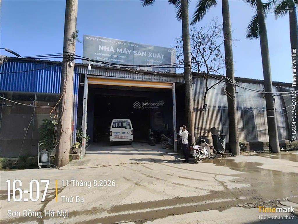 Cho thuê kho lại yên, gần cầu vượt an khánh, dt 1300m2, xe công vào, điện 3 pha, 70k/m