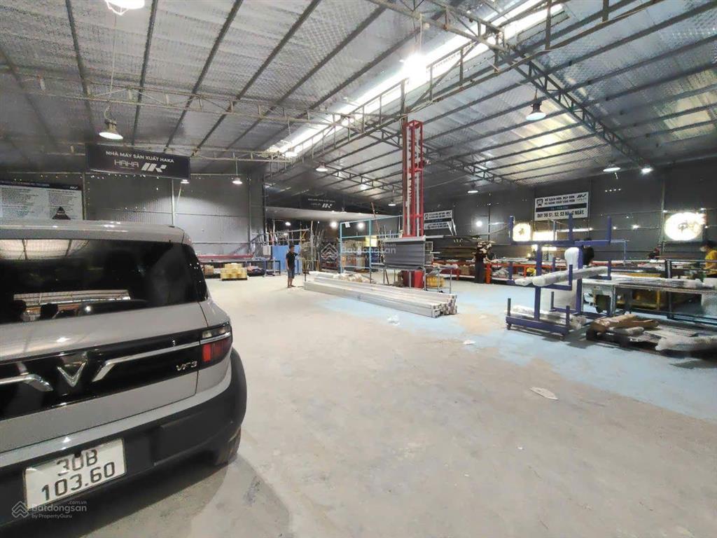 Cho thuê kho lại yên, gần cầu vượt an khánh, dt 1300m2, xe công vào, điện 3 pha, 70k/m